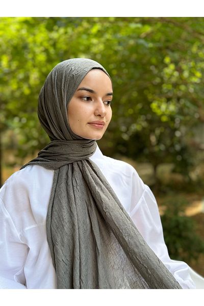 shalby Bamboo Crash Shawl Hijab Clay