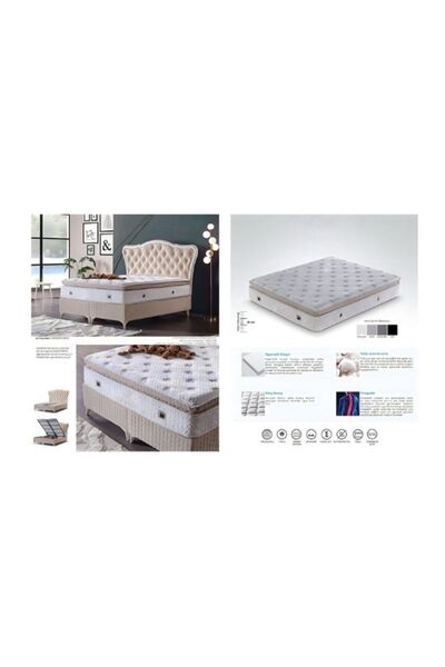 Ladin Mobilya daisy 160*200 pedli yatak