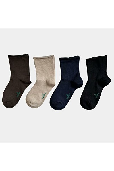 Shocks özgür ruhlara Shocks 4'lü Kadın Lastiksiz Dikişsiz Bambu Soket Diyabet...