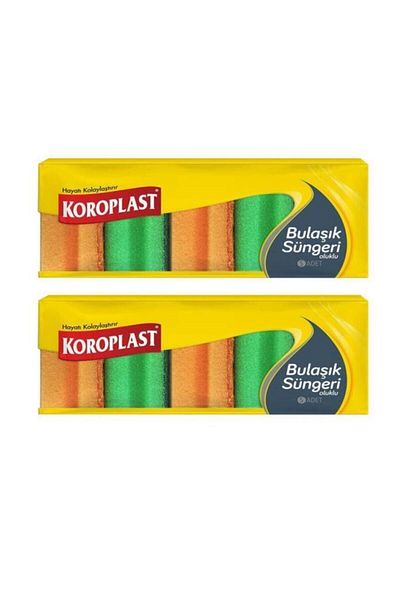 Koroplast Corrugated Dish Sponge 5 Pieces X2 Pieces