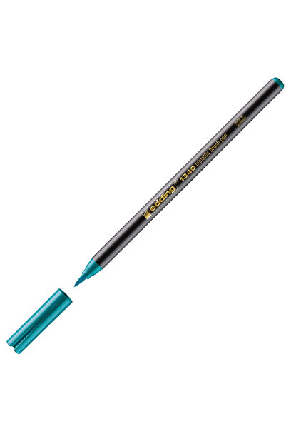 Edding قلم برأس فرشاة باللون الأخضر المعدني - E-1340-10-PKT