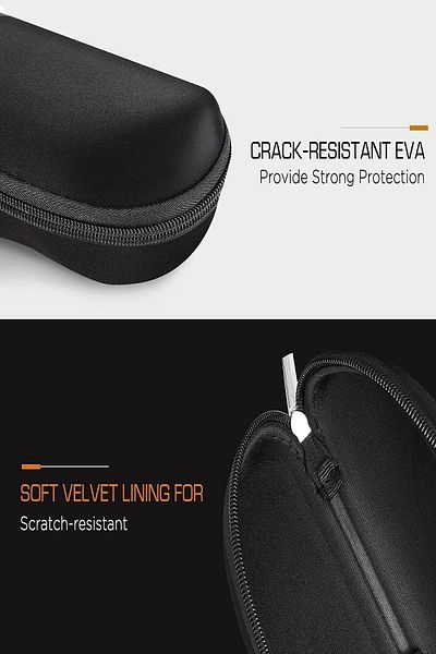 POLARİTANO Sunglasses Case - Zippered and Anti-Scratch, Compatible with All Glasses Models