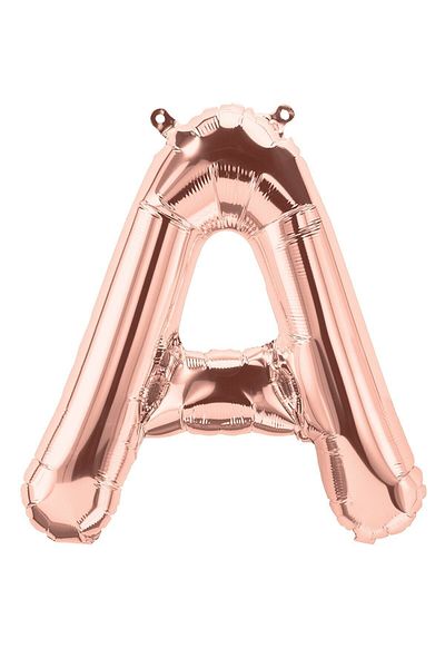Deniz Party Store Rose Gold Foil Balloon 36 - 40 cm Letter a