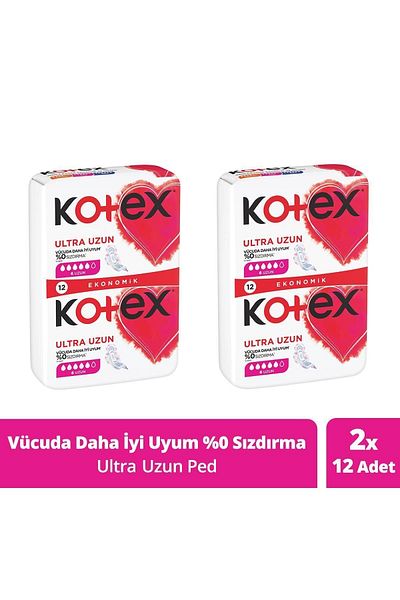 Kotex Ultra Double 12 Pieces Long - Pack of 2