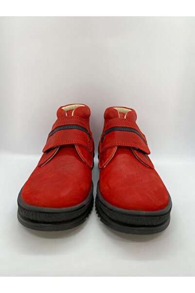 Ortopedia Ortopedik Çocuk Unisex Deri Bot 0002 - Kırmızı