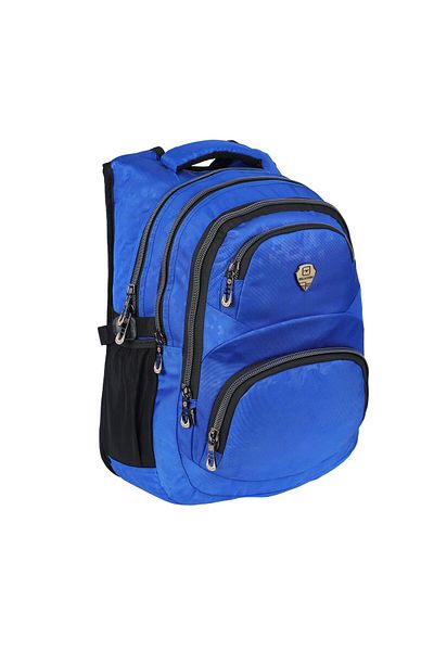 SYG Rucsac de școală ergonomic din țesătură cu căptușeală impermeabilă cu 5 compartimente SYG2226-DarkBlue