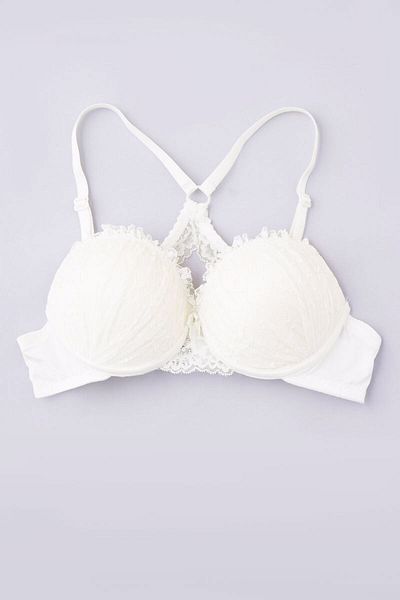 fiolin Silicone Padded Bra with Cross Back Lace
