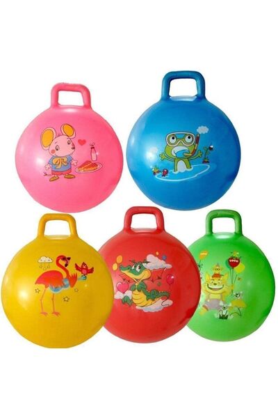 BATTON Eğlenceli Zıplama Topu 55 Cm Çocuk Boyu Zıp Zıp Top