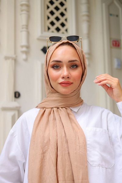 shalby Μπαμπού Crash Shawl Camel