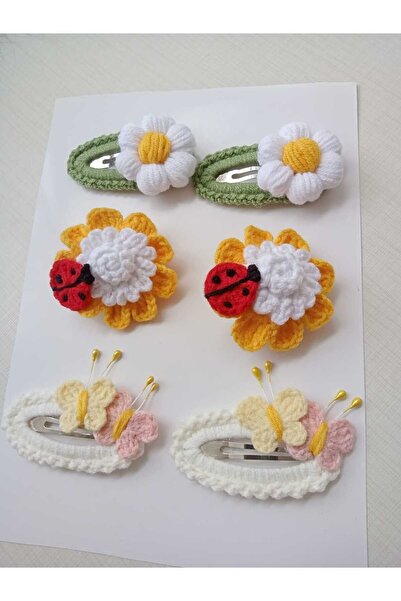 Kadın Girişimciler Atölyesi Set de 6 catarame galbene lucrate manual de culoa...