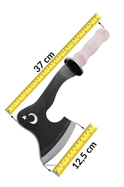 ZUBİZUBİ Kamp Baltası Nacak Odun Kesme Kırma Baltası Ahşap Saplı 490 Gr