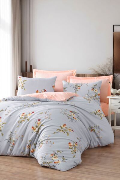 Enlora Home Kolay Ütülenir Nevresim Takımı Çift Kişilik Vintage