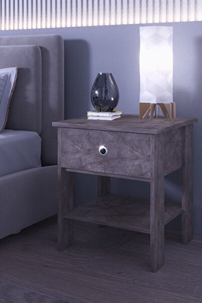 moka park avm Saray Komidin Şık Yatak Odası Komidin Gri