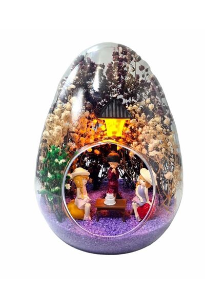 maya sanat Teraryum Yumurta Cam Fanus Iyi Ki Doğdun Canım Arkadaşım Ev Ofis D...