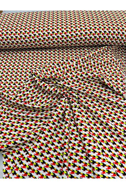 Güleryüz 3 Metre Kupon Kazayağı Desen Geniş Viskon Kumaş V4