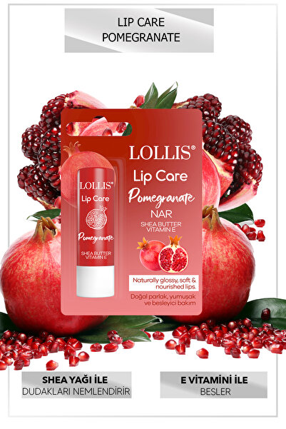 Lollis Lip Care Pomegranate / Narlı Dudak Koruyucu