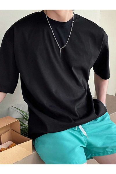 DEEPSENCE NO FEARS Unisex Oversize Μαύρο T-shirt - Back Print