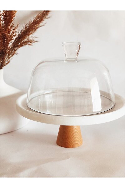 Madas Desıgn Kapaklı Sunumluk, Sunumluk, Ayaklı Sunumluk, Pasta Standı, Kurab...