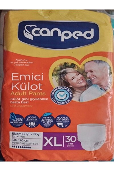 Canped Emici Külot Canped Hasta Bezi Xlarge 30'lu 130 Cm – 170 Cm