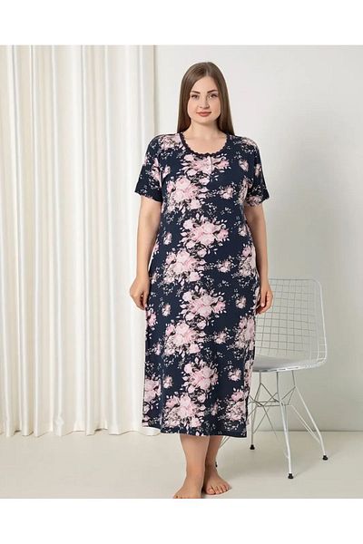 pijamakeyfi Women's Plus Size Nightgown