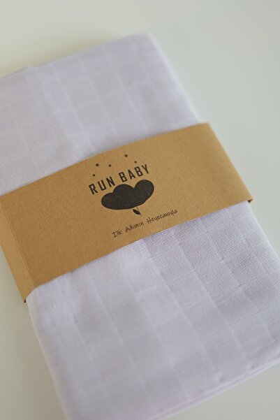 runbaby 100x120cm Oeko-tex Certified Baby Muslin Blanket Lilac