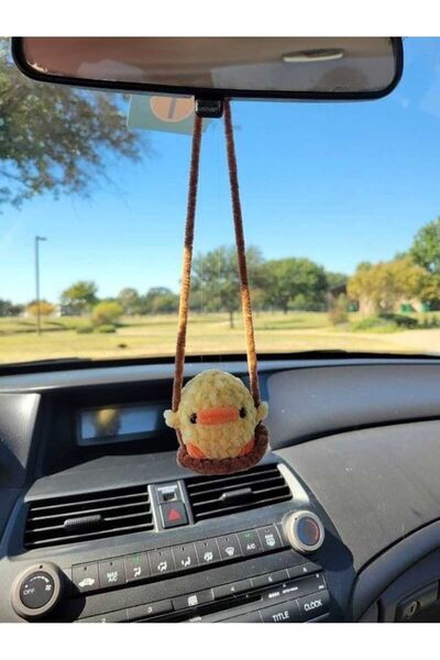 TURUNC STORE YUMOŞ ÖRGÜ SALLANAN CİVCİV ARABA SÜSÜ