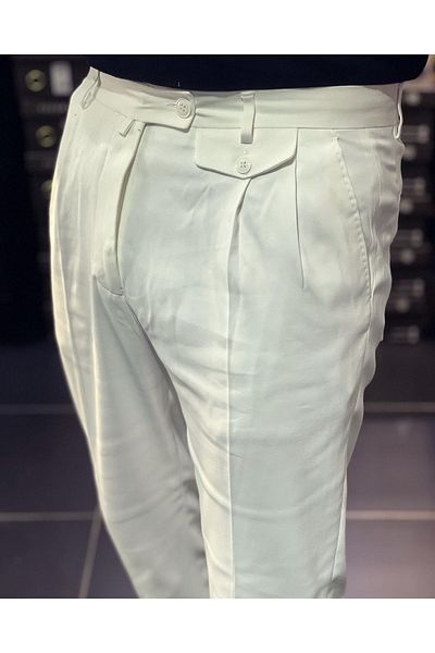 Score Michail Italian Design Fabric Trousers