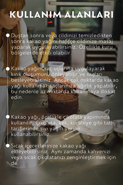 OnkaFarma Onka Farma Bronzlaştırıcı Kakao Yağı - Soğuk Sıkım %100 Saf Doğal Kakao Yağı Spf - 100 ml