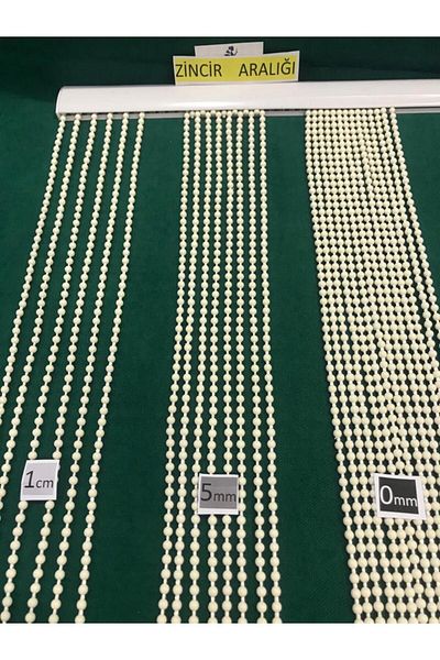 özdeğer home 75x180cream 1cm Spacing Door Bead Curtain Door Ornament Chain Door Curtain
