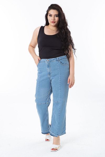 Şans Blugi de mărime mare Lycra Blue - Detaliu cupă 65N38255