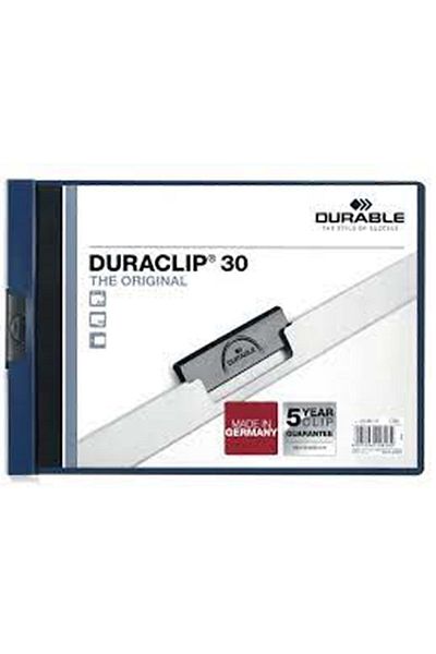 Durable Duraclıp A4 Horizontal 30 Page Capacity Navy Blue