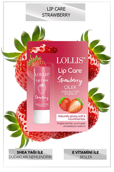 Lollis Lip Care Strawberry / Çilekli Dudak Koruyucu