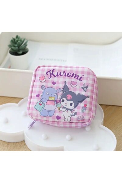 synshop Sanrio Kuromi Y2K My Melody Грим Тампон Организатор Козметична Несесер