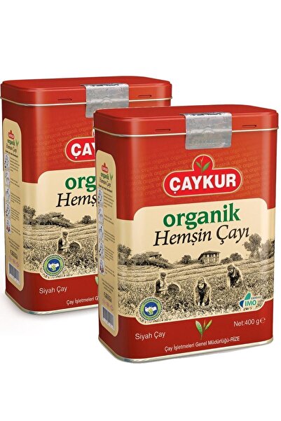 Çaykur 2x Adet Organik Hemşin Çayı Teneke 400 Gr