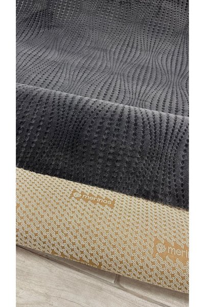 Anatolian Carpet Store RÖLYEF POLO ANTRASİT KAYMAZ TABAN KESME HALI YOLLUK