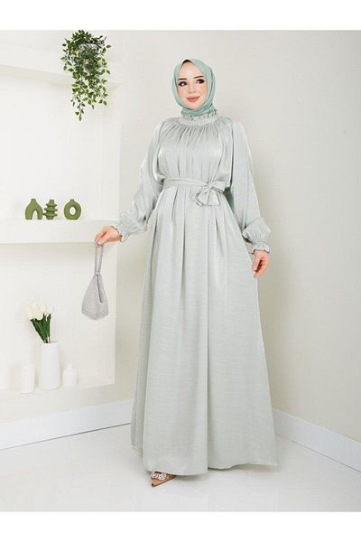 CLB COLLECTION Rochie de seară de mărime mare Rochie cu detaliu de piatră și curea
