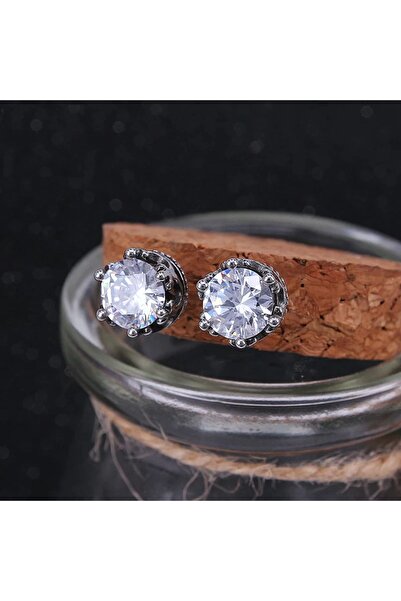 Viking Büyük Boy Taç Tasarım Zirkon Taşlı King Size Üst Kalite Paslanmaz & Ka...