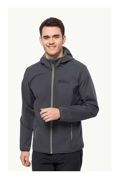 Jack Wolfskin Мъжко яке с качулка Bornberg - 1307471-6230 Черен