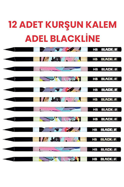 ÖZ OFİS ADEL BLACKLINE PASTEL KURŞUN KALEM 12'Lİ