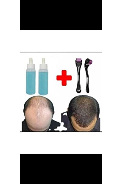 Borkaon 2 Adet Mavi Serum Dermaroller [saç Dökülmesini Engeller Yeni Saç Oluş...