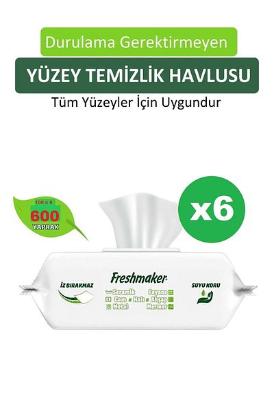 Freshmaker Surface Cleaning Towel 100 x 6 = 600 Sheets