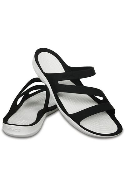 Crocs Swiftwater Sandal Women's Slippers203998-66 Black/white