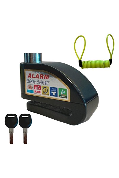 Genel Markalar Yuma 110 dB Alarmlı Yüksek Güvenlikli Motosiklet Disk Kilidi