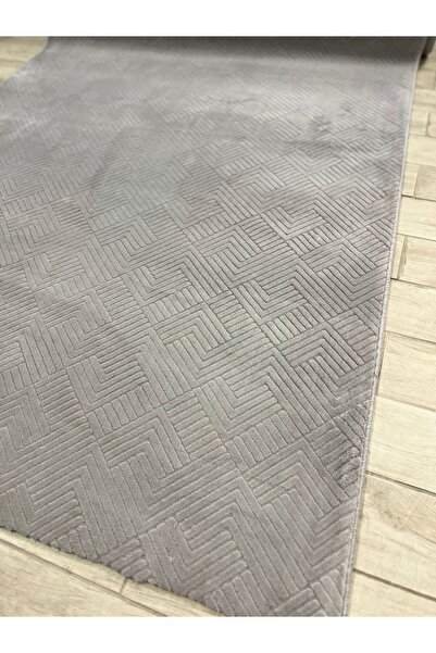 Anatolian Carpet Store RÖLYEF ADEN GRİ KAYMAZ TABAN KESME HALI YOLLUK