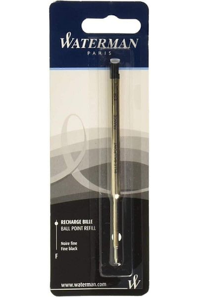 Waterman قلم حبر جاف قابل لإعادة التعبئة أسود رفيع Bls W1964017