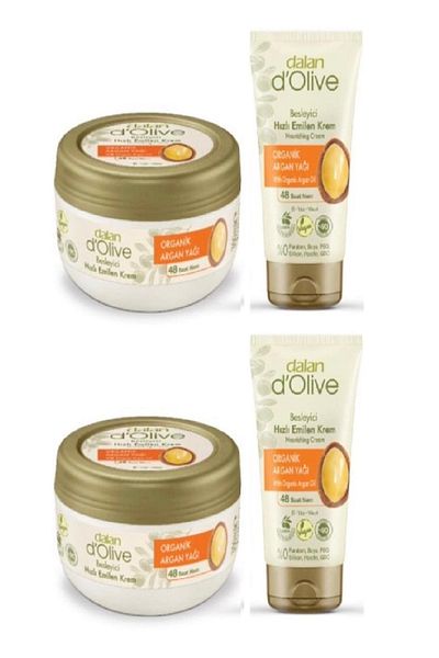 Dalan D Olive 300 ml+60 ml Organic Argan Cream - Advantage Package X 2 Set