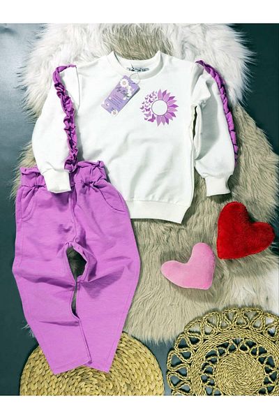 krm kerem bebe Girl's Seasonal Suit - Ruffle Detailed