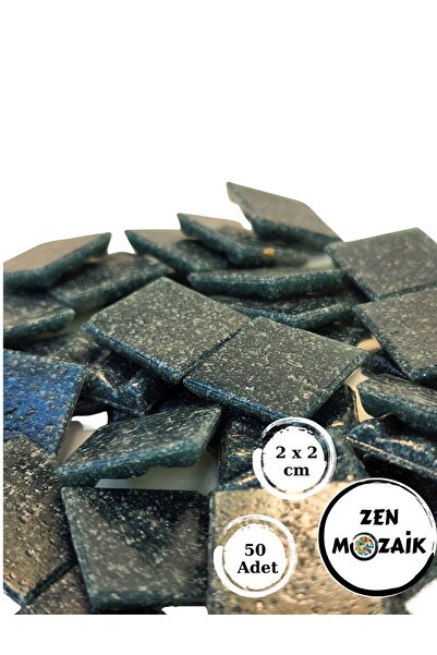 Zen Mozaik Sanatsal Mozaik Çalışmalarınız Için 20x20 Mm (2X2 CM) Renkli Cam M...