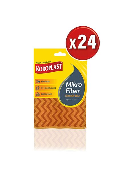 Koroplast Microfiber Cleaning Cloth 36x38 cm x 24 pieces (1 pack)