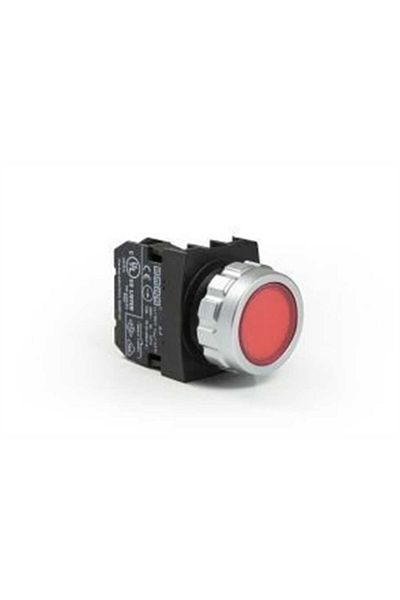 EMAS H200dk H سلسلة البلاستيك 1nc الربيع المسطح الأحمر 30 مم زر